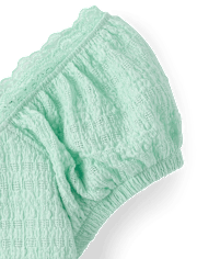 Girls Textured Corset Top