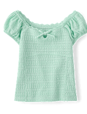 Girls Textured Corset Top