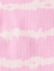 Girls Tie Dye Ribbed Tank Top