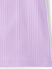 Débardeur côtelé à motif pour filles