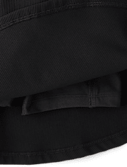 Girls Quick Dry High Rise Textured Ribbed Skort