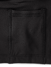 Girls Quick Dry High Rise Textured Ribbed Skort