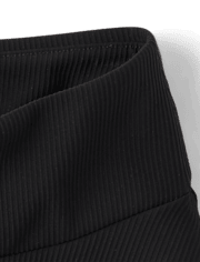 Jupe-short côtelée texturée taille haute à séchage rapide pour filles