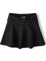 Girls Quick Dry High Rise Textured Ribbed Skort