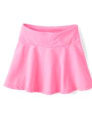 Girls Quick Dry High Rise Textured Ribbed Skort