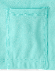 Jupe-short côtelée texturée taille haute à séchage rapide pour filles