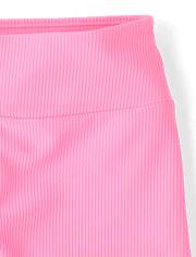 Girls Quick Dry Textured Ribbed Bike Shorts