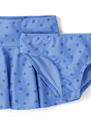 Girls Floral 4-Piece Swimsuit