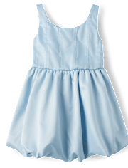 Girls Satin Bubble Dress