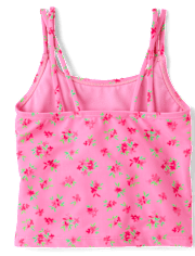 Girls Floral 3-Piece Swimsuit