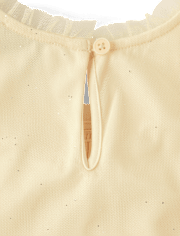 Robe à volants en tulle smocké à paillettes pour filles