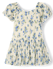 Girls Mommy And Me Floral Bubble Dress