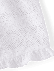 Short de plage à volants et dentelle pour filles