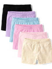 Girls Cartwheel Shorts 6-Pack