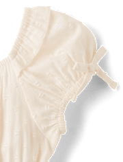 Girls Clip Dot Ruffle Dress