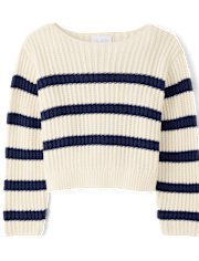 Girls Striped Sweater