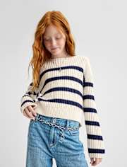 Girls Striped Sweater