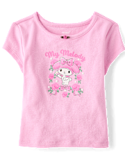 Girls Hello Kitty® Embellished Ribbed Baby Tee