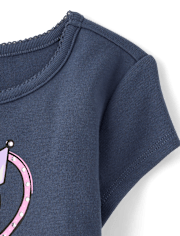 Girls Hello KittyÂ® Embellished Ribbed Baby Tee