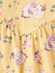Girls Hello Kitty® Print Corset Drop Waist Dress