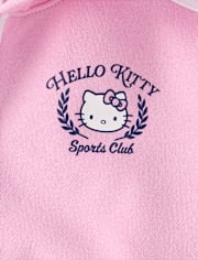 Girls Hello Kitty® Side Stripe Bow Premium Fleece Zip Up Hoodie