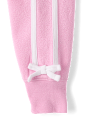 Girls Hello Kitty® Side Stripe Bow Premium Fleece Zip Up Hoodie