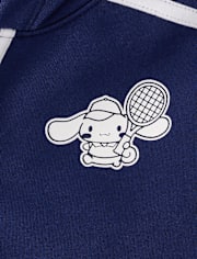 Girls Hello KittyÂ® Side Stripe Bow Premium Fleece Zip Up Hoodie