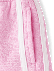 Girls Hello KittyÂ® Side Stripe Bow Premium Fleece Shorts