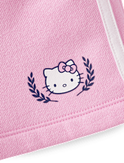 Girls Hello KittyÂ® Side Stripe Bow Premium Fleece Shorts