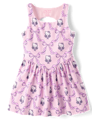 Girls Hello KittyÂ® Quick Dry Tennis Cut Out Active Dress