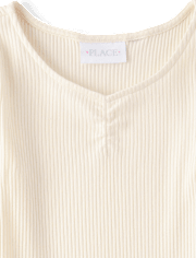 Robe fleurie à volants et taille basse pour fille