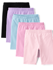 Girls Bike Shorts 5-Pack