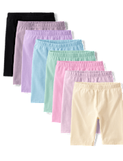 Girls Bike Shorts 8-Pack