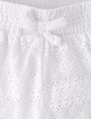 Girls Lace Wide Leg Beach Pants