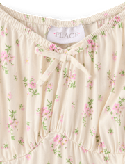 Womens Mommy And Me Floral Ruffle Dress