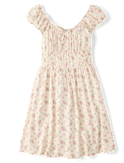 Robe corset fleurie mère-fille