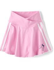 Girls Hello KittyÂ® Quick Dry Side Stripe Crossover Skort