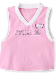 Girls Hello KittyÂ® Quick Dry Contrast Tank Top