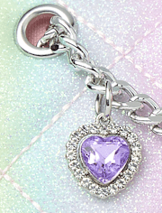 Girls Rainbow Glitter Charm Bag