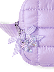 Girls Iridescent Quilted Belt Bag
