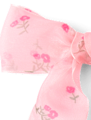 Girls Floral Bow Hair Clip 3-Pack