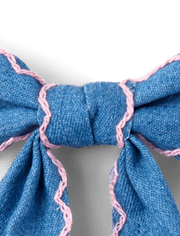 Girls Floral Bow Hair Clip 3-Pack