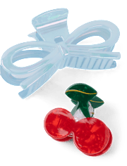 Girls Cherry Claw Clip 2-Pack