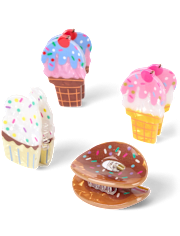 Girls Dessert Claw Clip 6-Pack