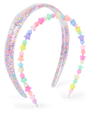 Girls Beaded Shakey Headband 2-Pack