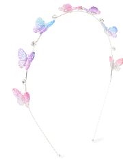 Girls Butterfly Rhinestone Headband