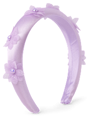 Girls Puffy Floral Headband