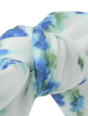 Bandeau à nœud floral pour fille