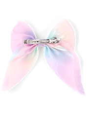 Girls Shimmer Bow Hair Clip 2-Pack