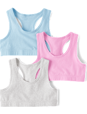 Girls Racerback Bralette 3-Pack